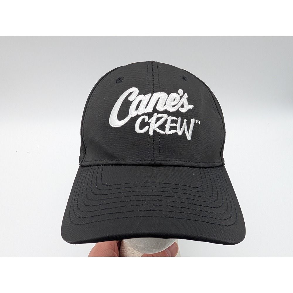 Raising Canes Crew Hat Black One Love Chicken Fingers Uniform Baseball Cap